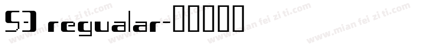 53 regualar字体转换